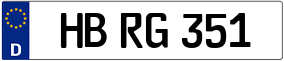 Trailer License Plate